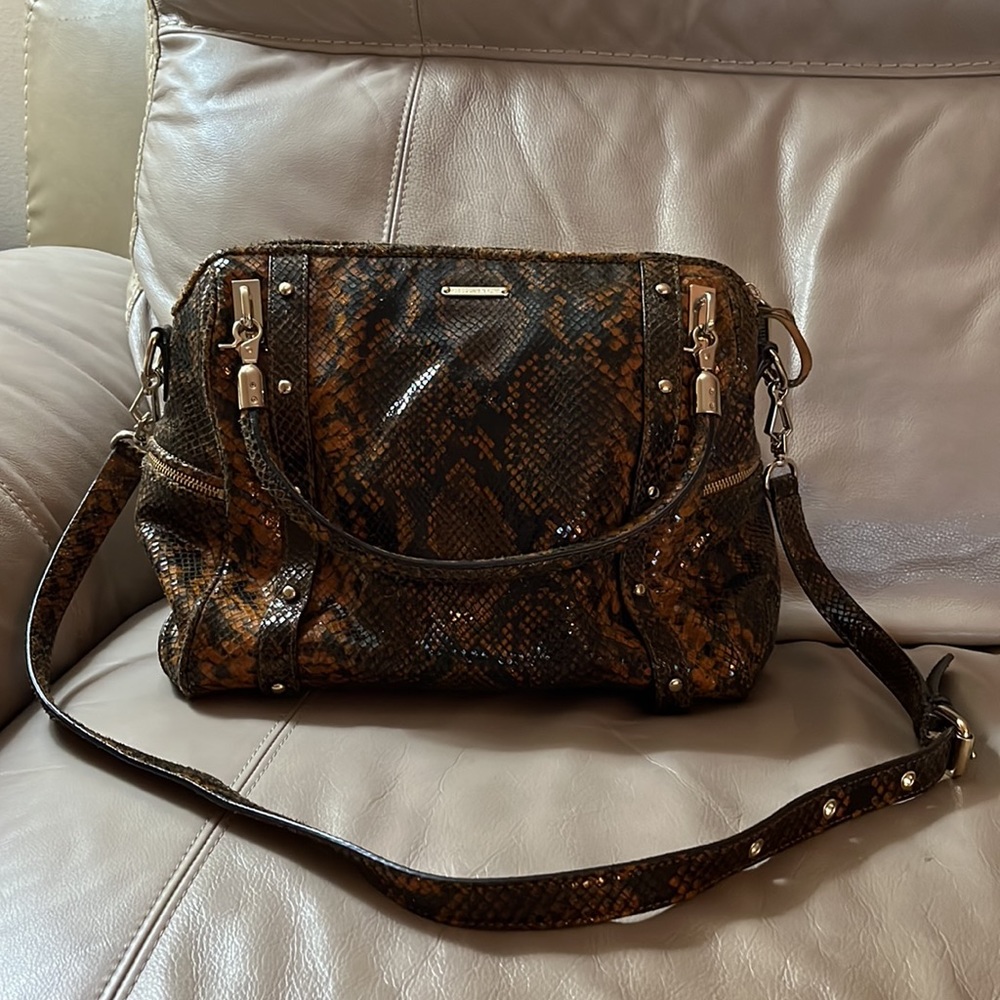 Rebecca Minkoff Leather Python Convertible Bag - Picture 16 of 16